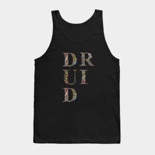 Druid Flowers Typography Tank Top